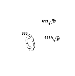 Exhaust Group Diagram and Parts List for 540477-2221-G1 400000 - 699999 Briggs and Stratton Engine